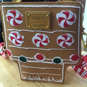 Loungefly Peanuts Gingerbread Candy Crossbody